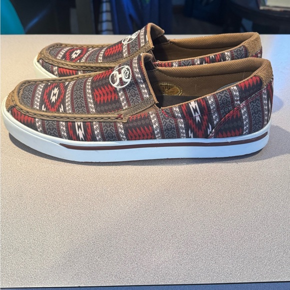Hooey by Twisted X Mens Southwestern Print Casual Slip-On Lopers Size 11 - Picture 2 of 7